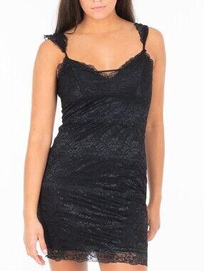Guess Elegant Black Lace Dress